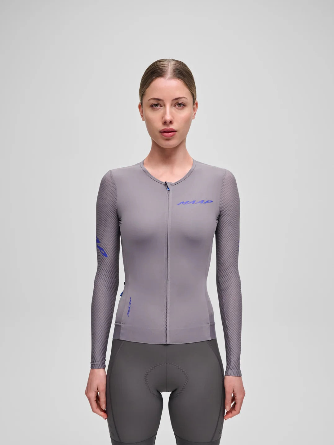 MAAP Pro Emerge LS Jersey Anthracite レディース 長袖サイクリングジャージ｜CYCLISM
