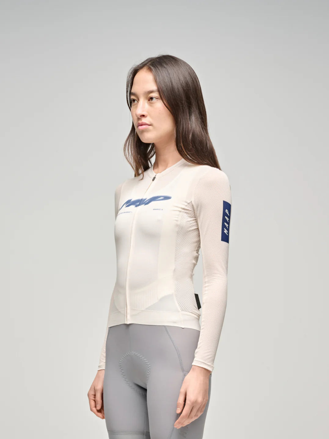 MAAP Women’s Blaze Pro Air LS Jersey 3.0 Vanilla｜レディース 夏用長袖サイクルジャージ
