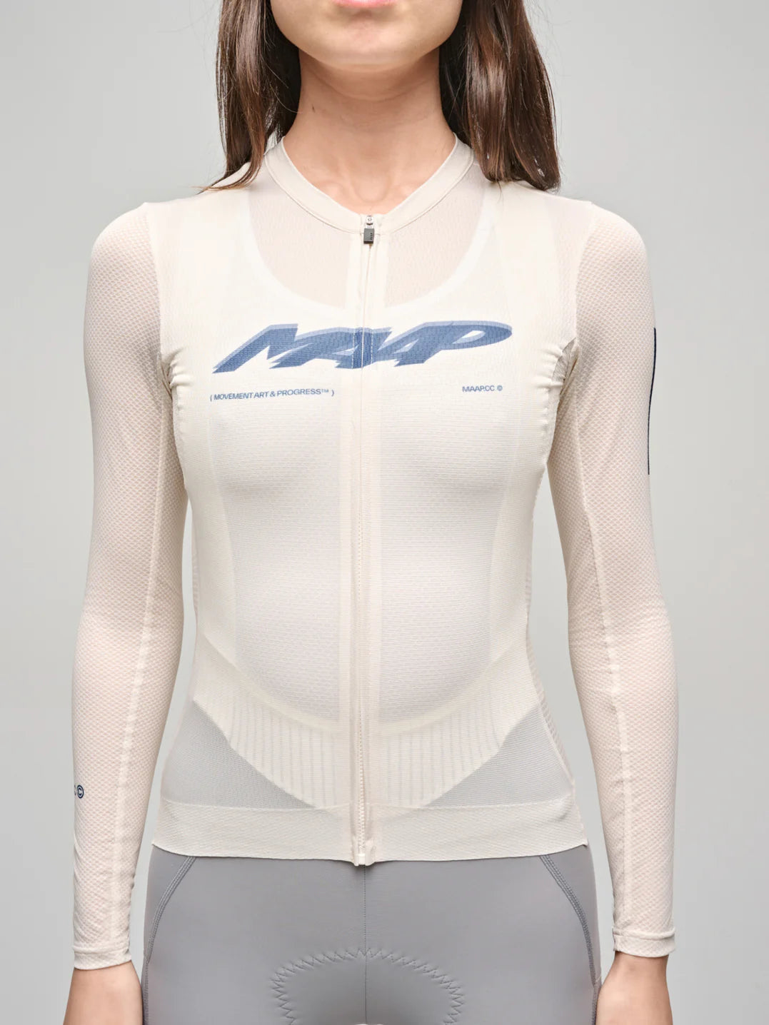 MAAP Women’s Blaze Pro Air LS Jersey 3.0 Vanilla｜レディース 夏用長袖サイクルジャージ