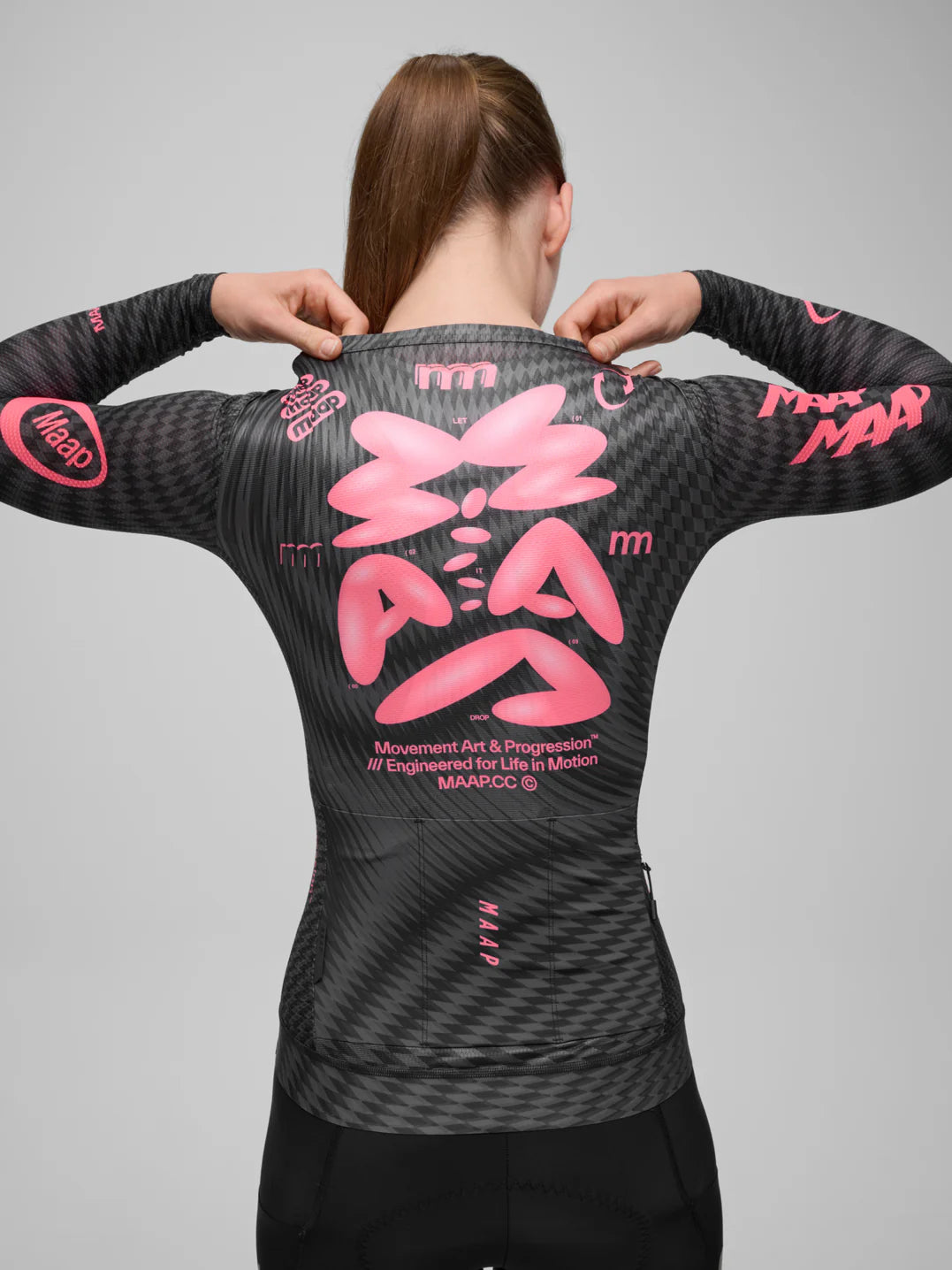 MAAP Women's Spectrum Pro Air LS Jersey 3.0 Carbon Rose 長袖ジャージ CYCLISM