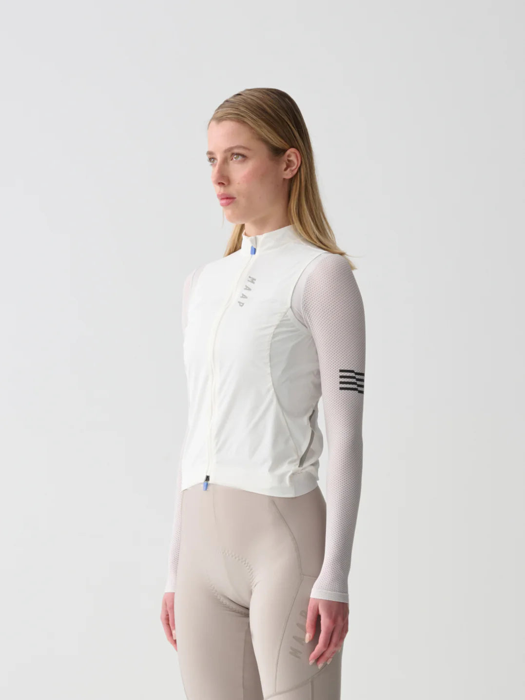 
MAAP Women’s Flow Vest Optic White | 軽量・保温・レディースサイクルベスト| CYCLISM