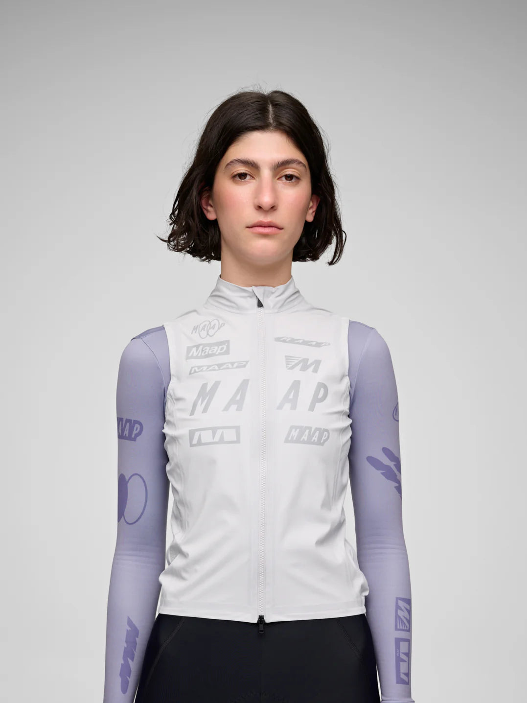 MAAP Women's Drome Atmos Vest White｜防水透湿・超軽量パッカブル レディースサイクルベスト｜CYCLISM