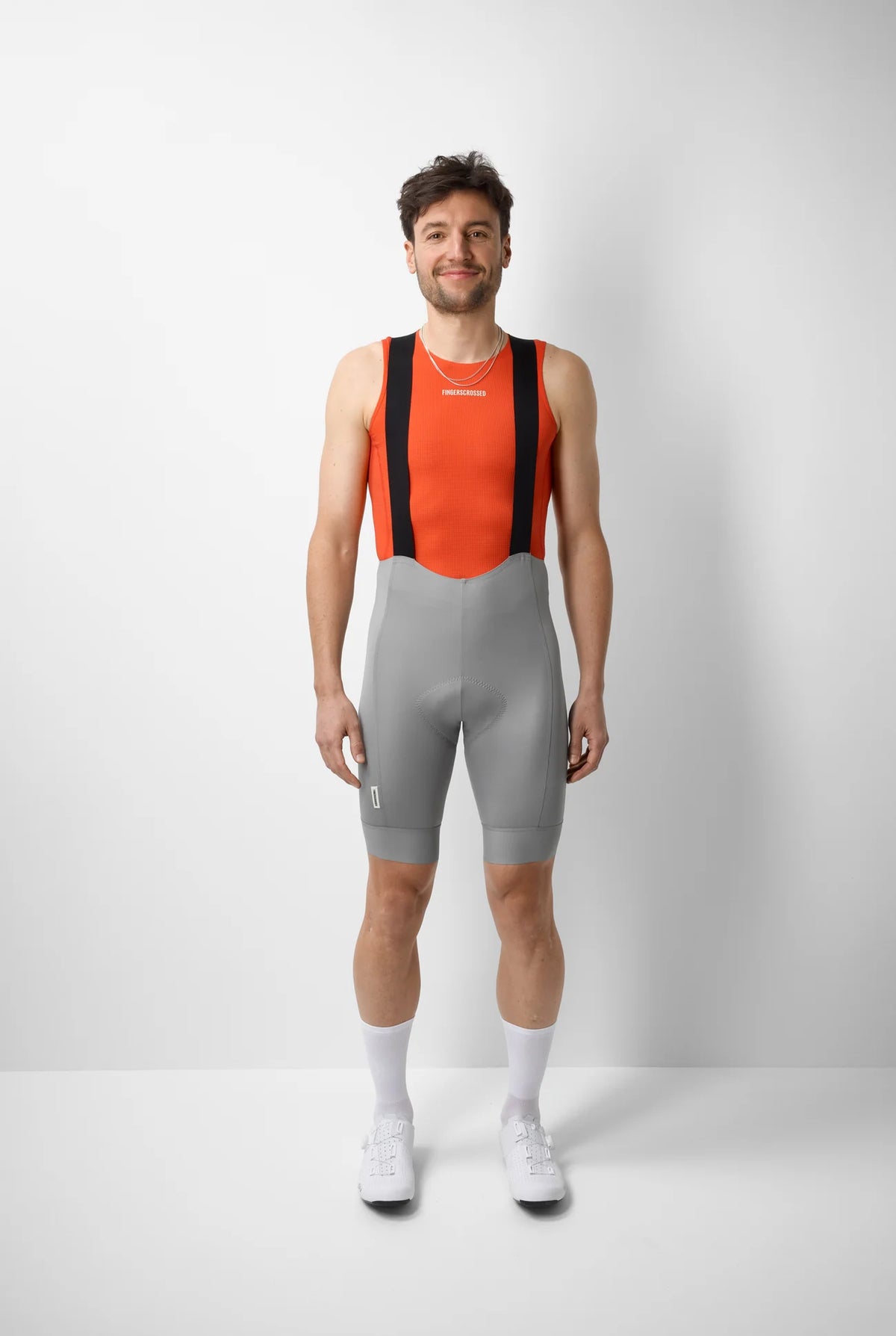 FINGERSCROSSED #ROAD Bib Men Gray （グレー）| メンズ ビブショーツ（サイクルビブ）｜ CYCLISM