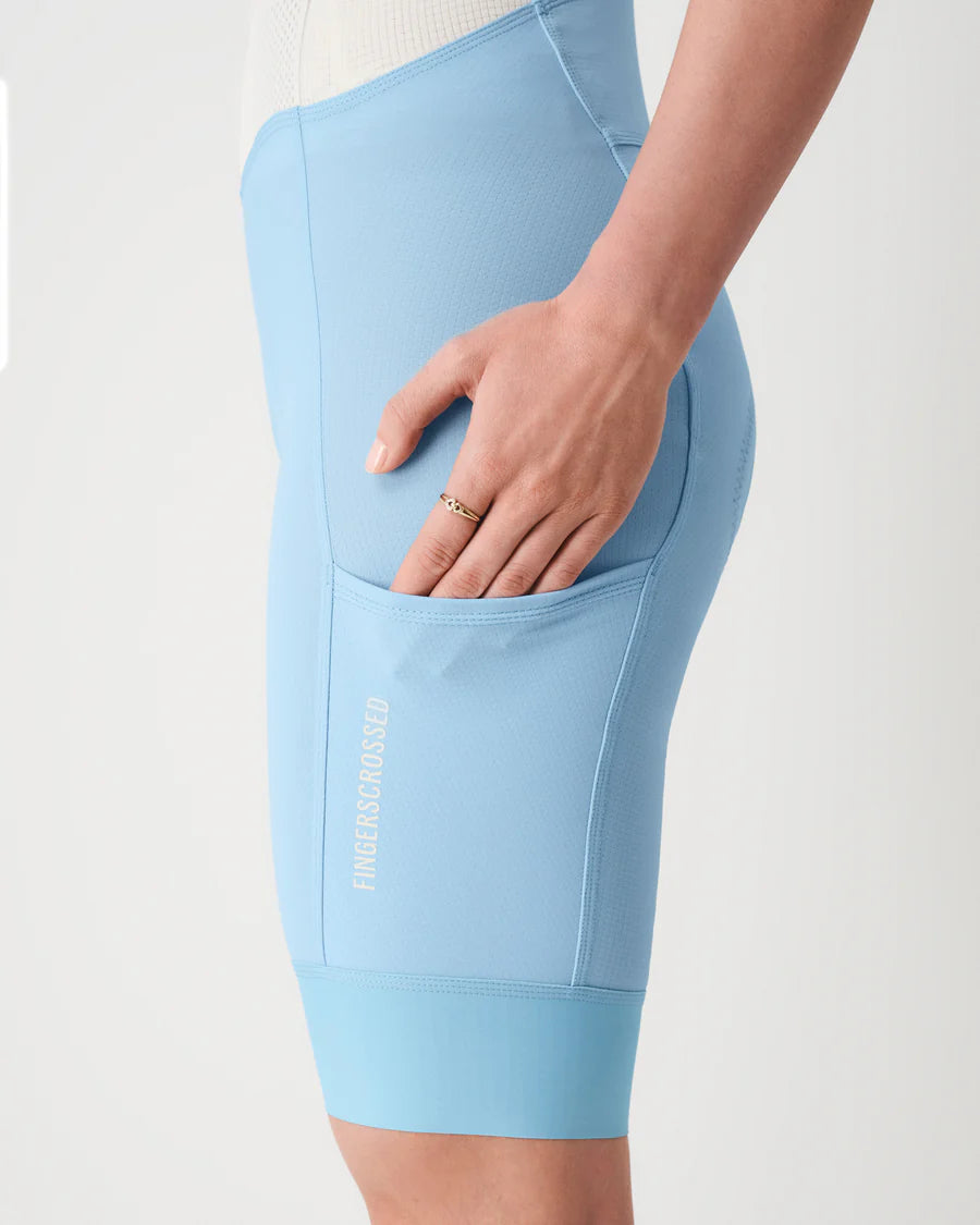 #ROAD Bib Light PLUS+ Women / Himmelblau