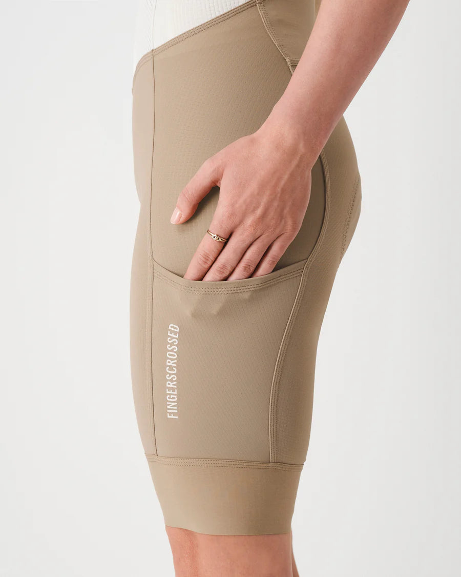 FINGERSCROSSED ROAD Bib Light Women Sand ウィメンズ ビブショーツ | CYCLISM