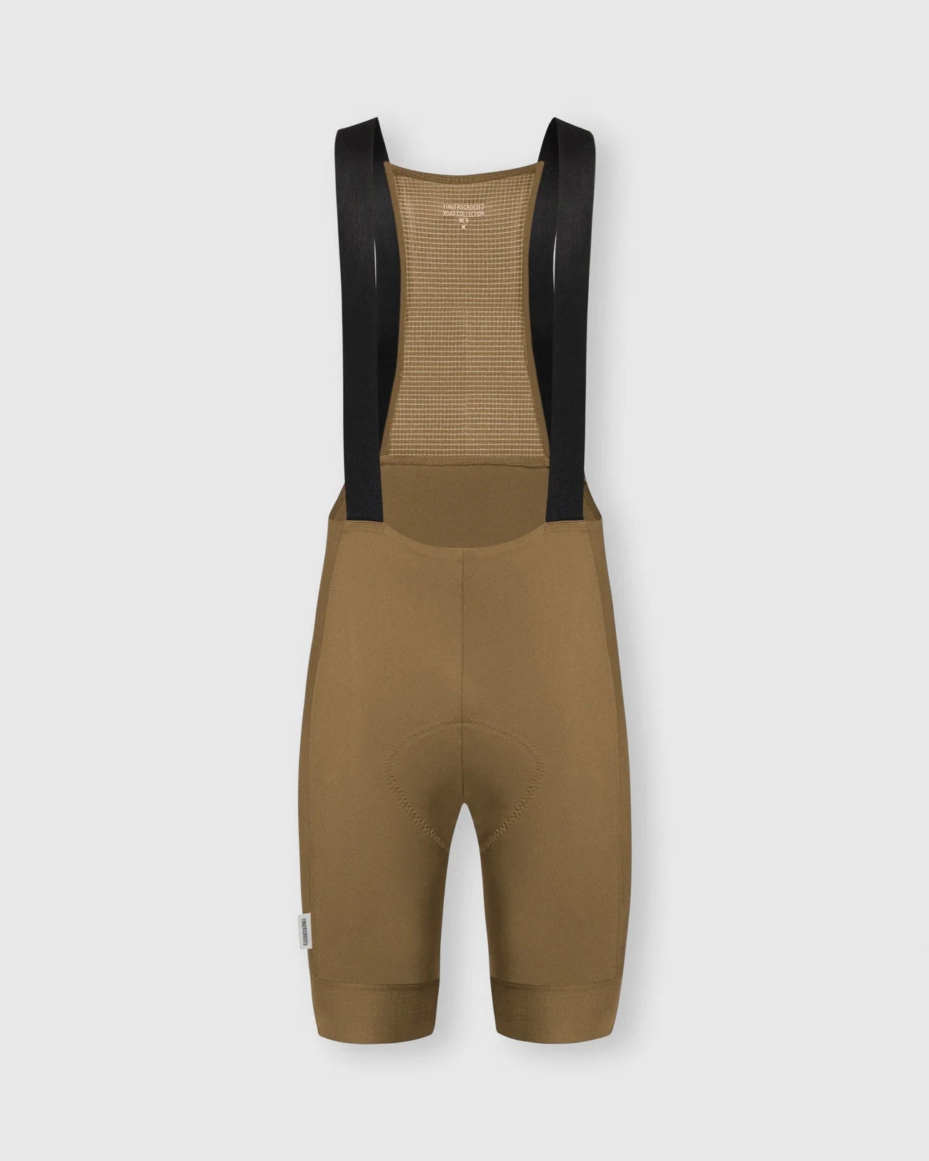 FINGERSCROSSED #ROAD Bib Men Walnut （ライトブラウン）| メンズ ビブショーツ（サイクルビブ）