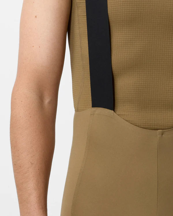 FINGERSCROSSED #ROAD Bib Men Walnut （ライトブラウン）| メンズ ビブショーツ（サイクルビブ）