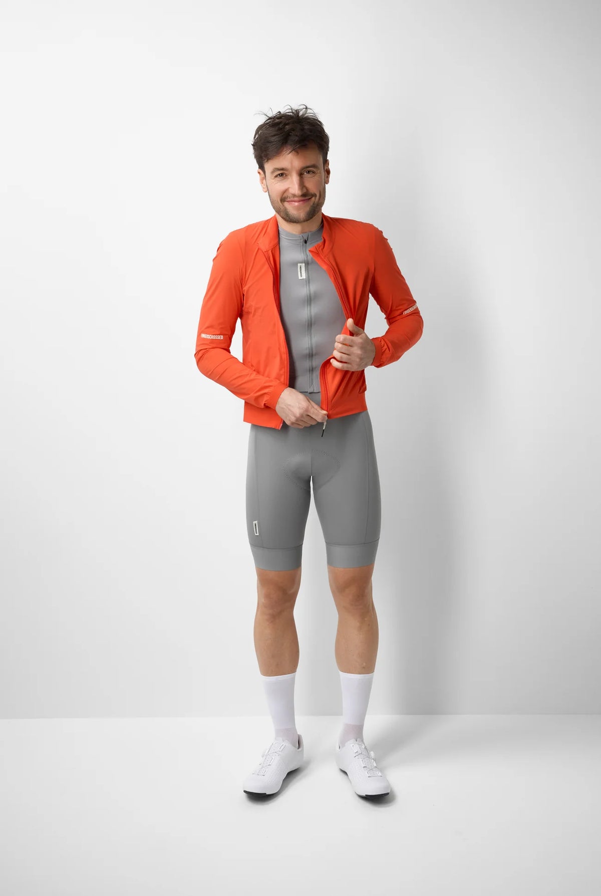 FINGERSCROSSED #ROAD Wind Jacket Men Poppy Red | メンズ サイクル ウィンドジャケット