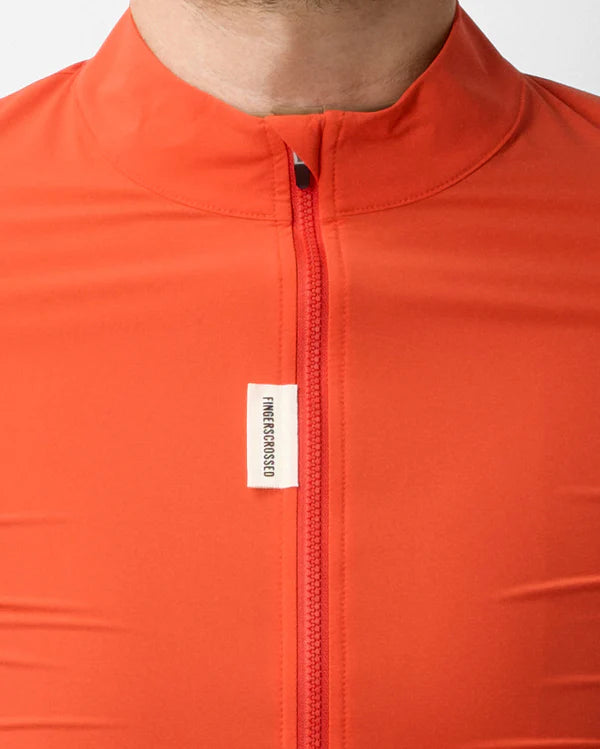 FINGERSCROSSED #ROAD Wind Jacket Men Poppy Red | メンズ サイクル ウィンドジャケット