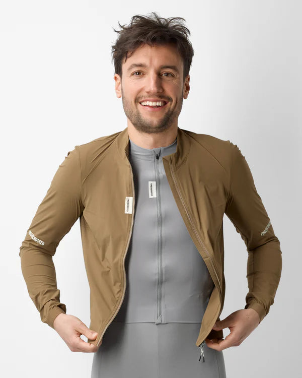 FINGERSCROSSED #ROAD Wind Jacket Men Walnut | メンズ サイクル ウィンドジャケット