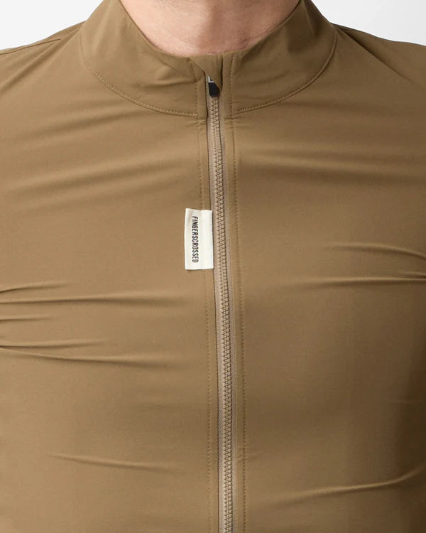 FINGERSCROSSED #ROAD Wind Jacket Men Walnut | メンズ サイクル ウィンドジャケット