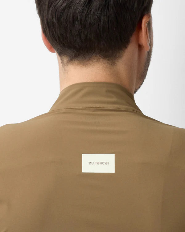 FINGERSCROSSED #ROAD Wind Jacket Men Walnut | メンズ サイクル ウィンドジャケット