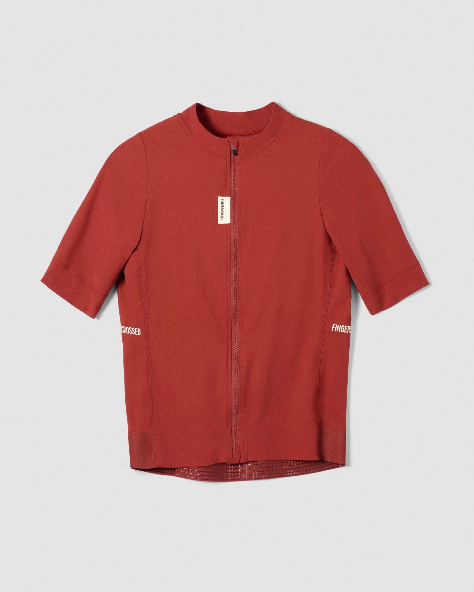 FINGERSCROSSED ROAD ウィメンズ サイクルジャージ レンガレッド｜速乾4Wayストレッチ｜CYCLISM