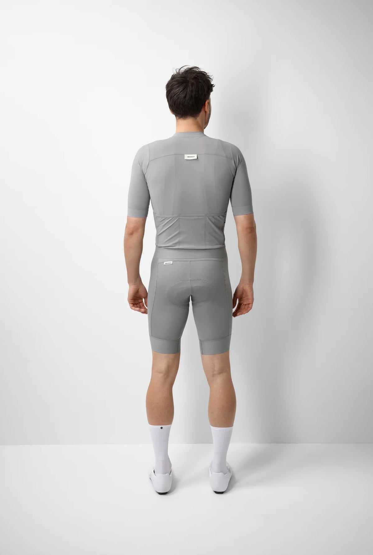 FINGERSCROSSED #ROAD Jersey Men Morning Fog（グレー）| メンズ 半袖ロードジャージ 