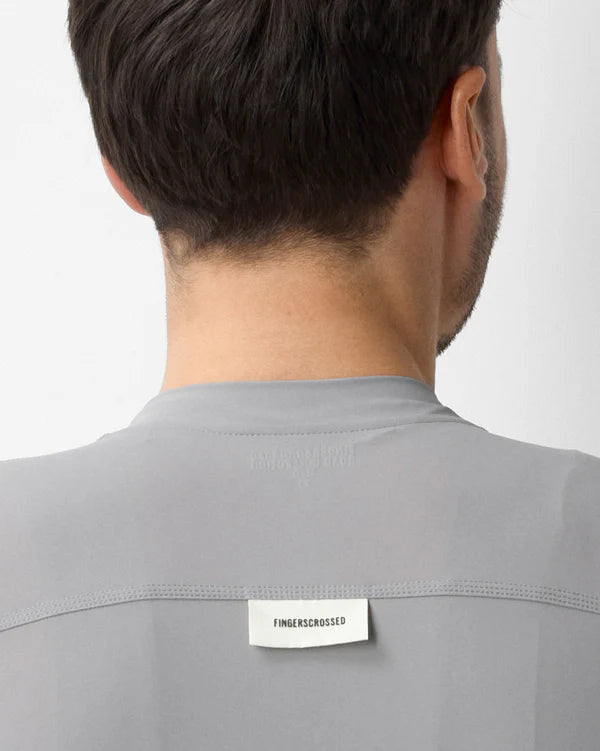 FINGERSCROSSED #ROAD Jersey Men Morning Fog（グレー）| メンズ 半袖ロードジャージ 