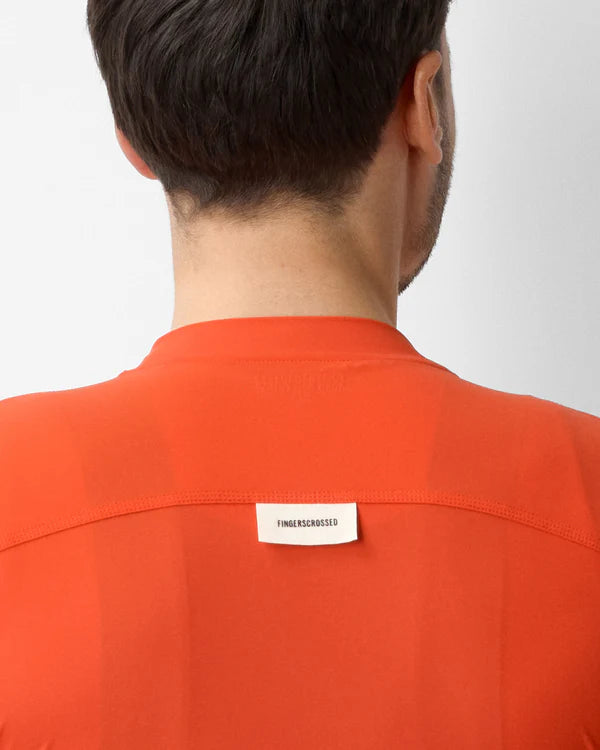 FINGERSCROSSED #ROAD Jersey Men Poppy Red（レード）| メンズ 半袖ロードジャージ 