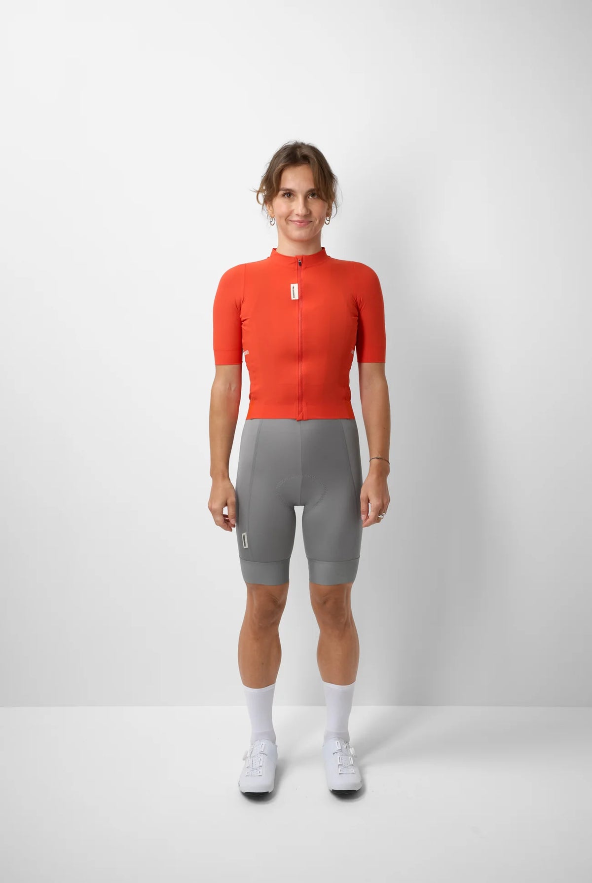 FINGERSCROSSED #ROAD Jersey Women Poppy Red（レッド）| ウィメンズ 半袖ロードジャージ 