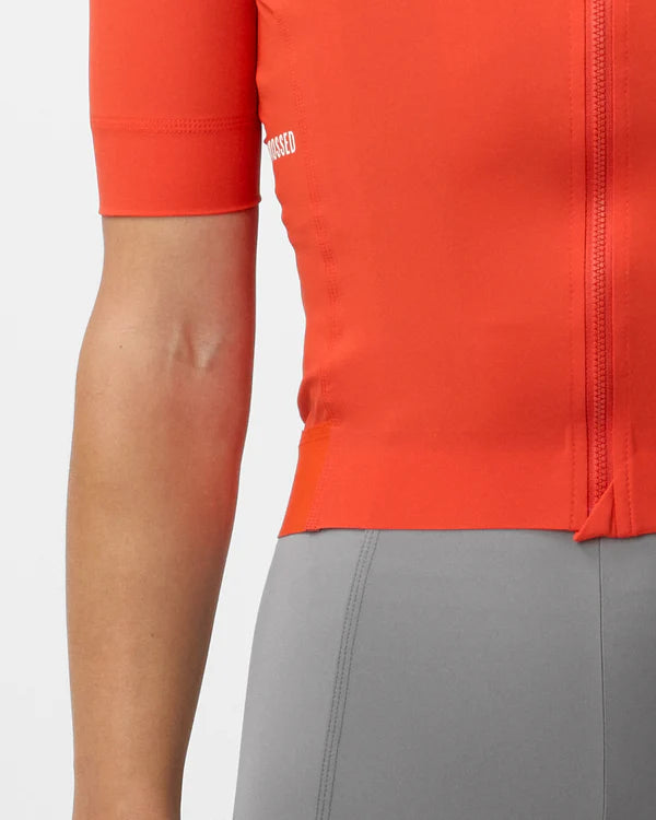 FINGERSCROSSED #ROAD Jersey Women Poppy Red（レッド）| ウィメンズ 半袖ロードジャージ 