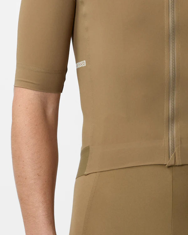 FINGERSCROSSED #ROAD Jersey Men Walnut（ライトブラウン）| メンズ 半袖ロードジャージ 