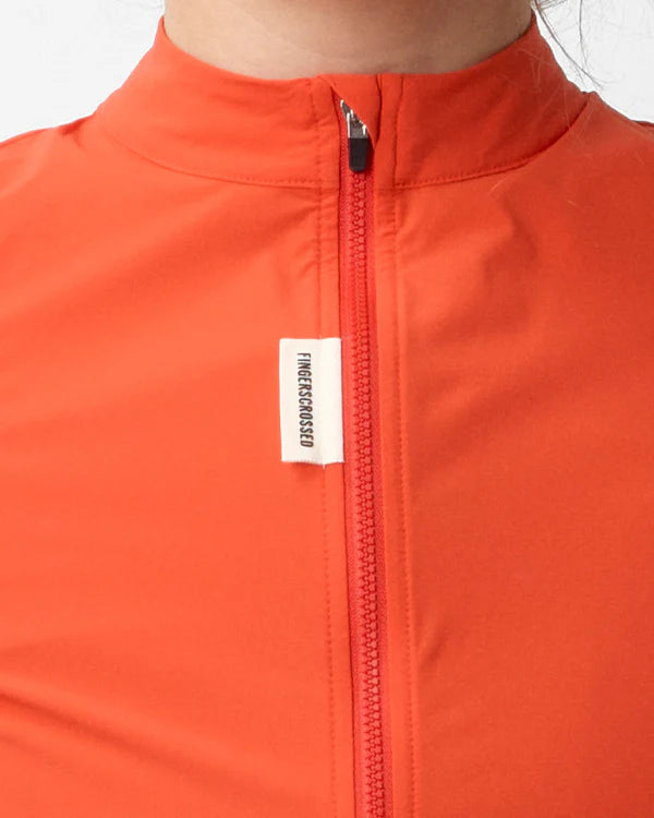 FINGERSCROSSED #ROAD Wind Vest Women Poppy Red（レッド）| ウィメンズ サイクル ベスト
