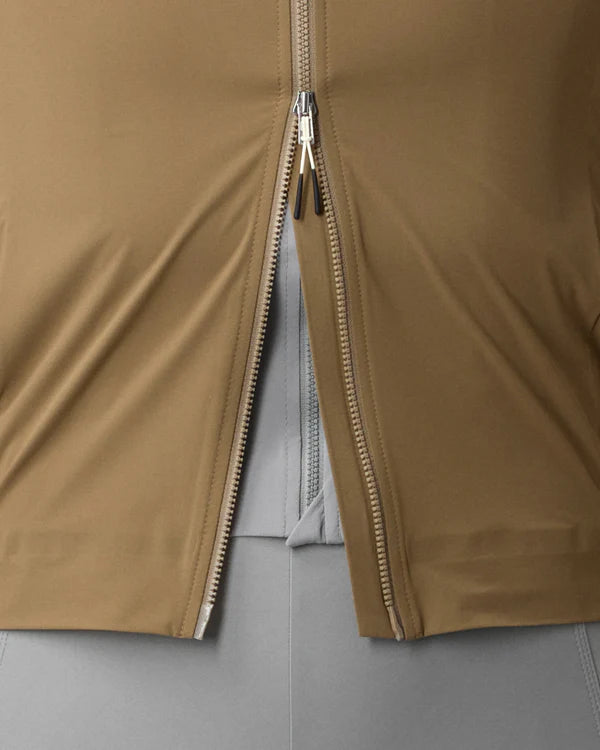 FINGERSCROSSED #ROAD Wind Vest Men Walnut（ライトブラウン）|  メンズ サイクル ウィンドベスト