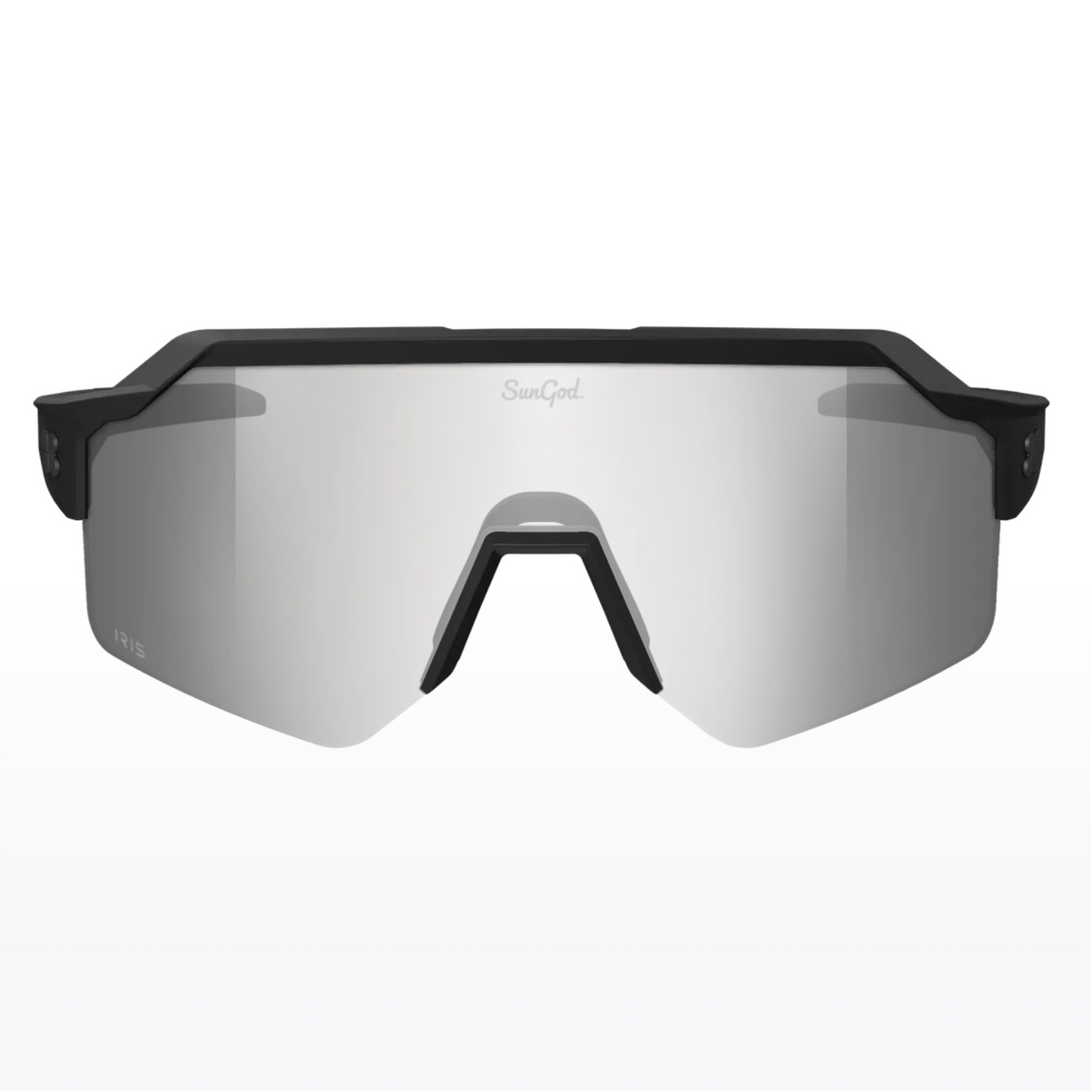 SunGod Vulcans™ Matte Black with Iris™ Smoke フォトクロミックサングラス | CYCLISM
