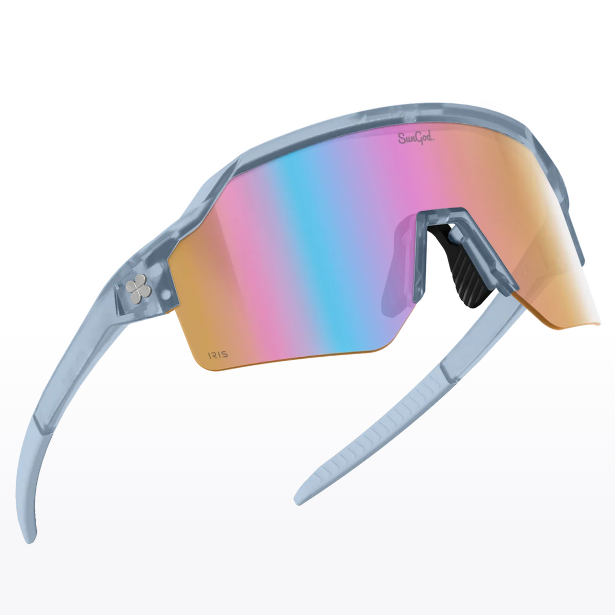 SunGod Vulcans™ Glacier Blue with Iris™ HV Blue フォトクロミックサングラス | CYCLISM