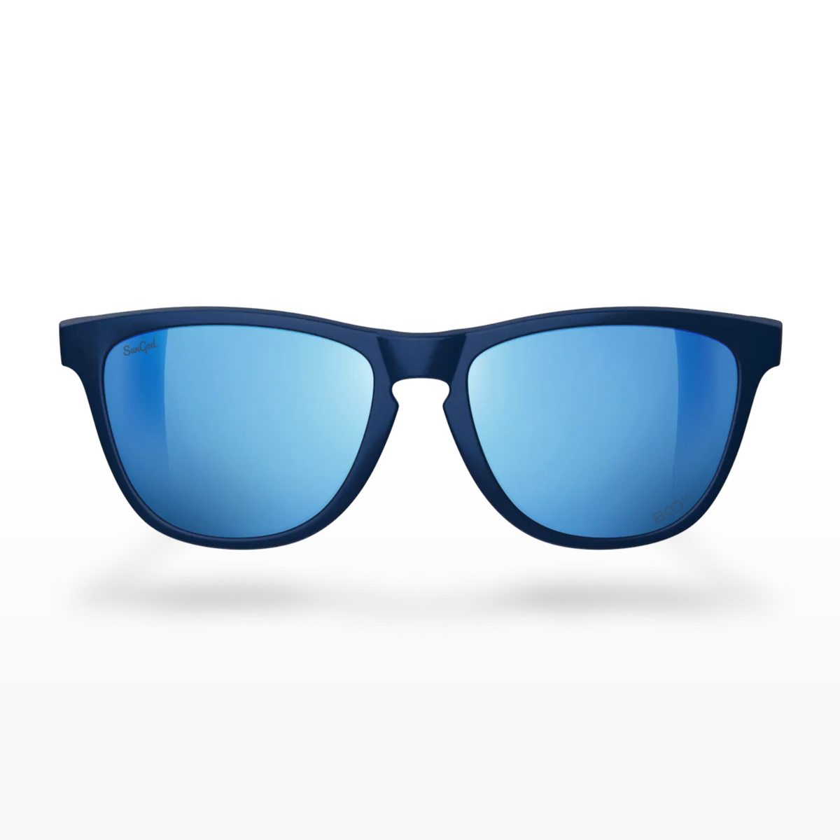 SunGod Classics⁴ 8KO Polarised Navy Silver Blue 偏光サングラス | CYCLISM