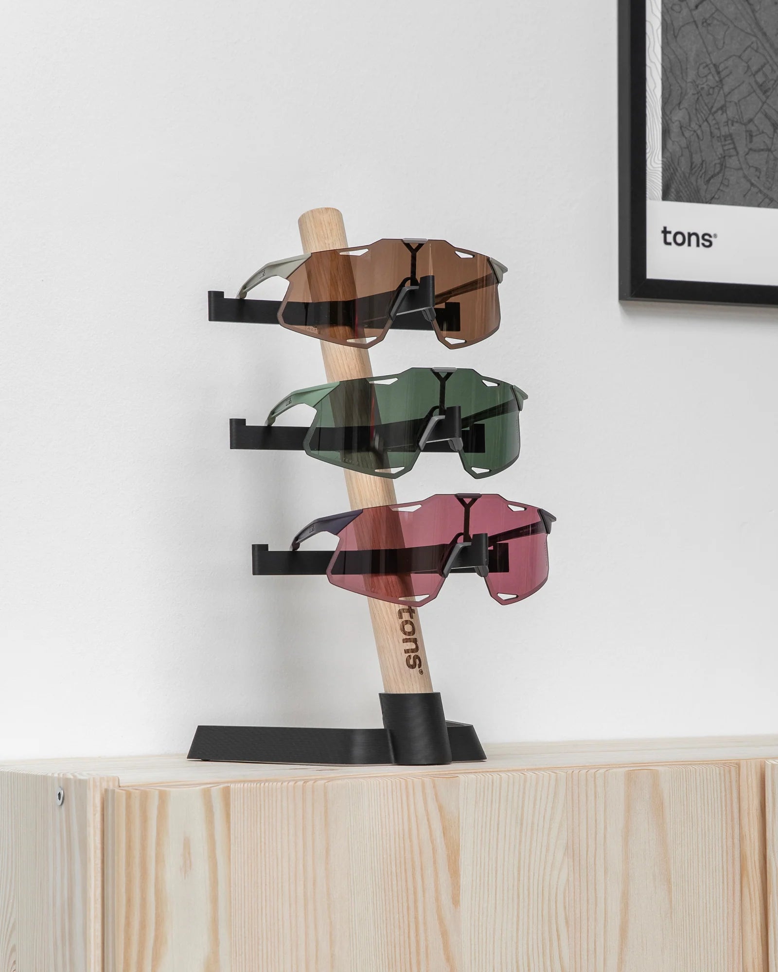 TONS デスクオーガナイザー ラック｜サングラス3本収納｜北欧デザイン | CYCLISM