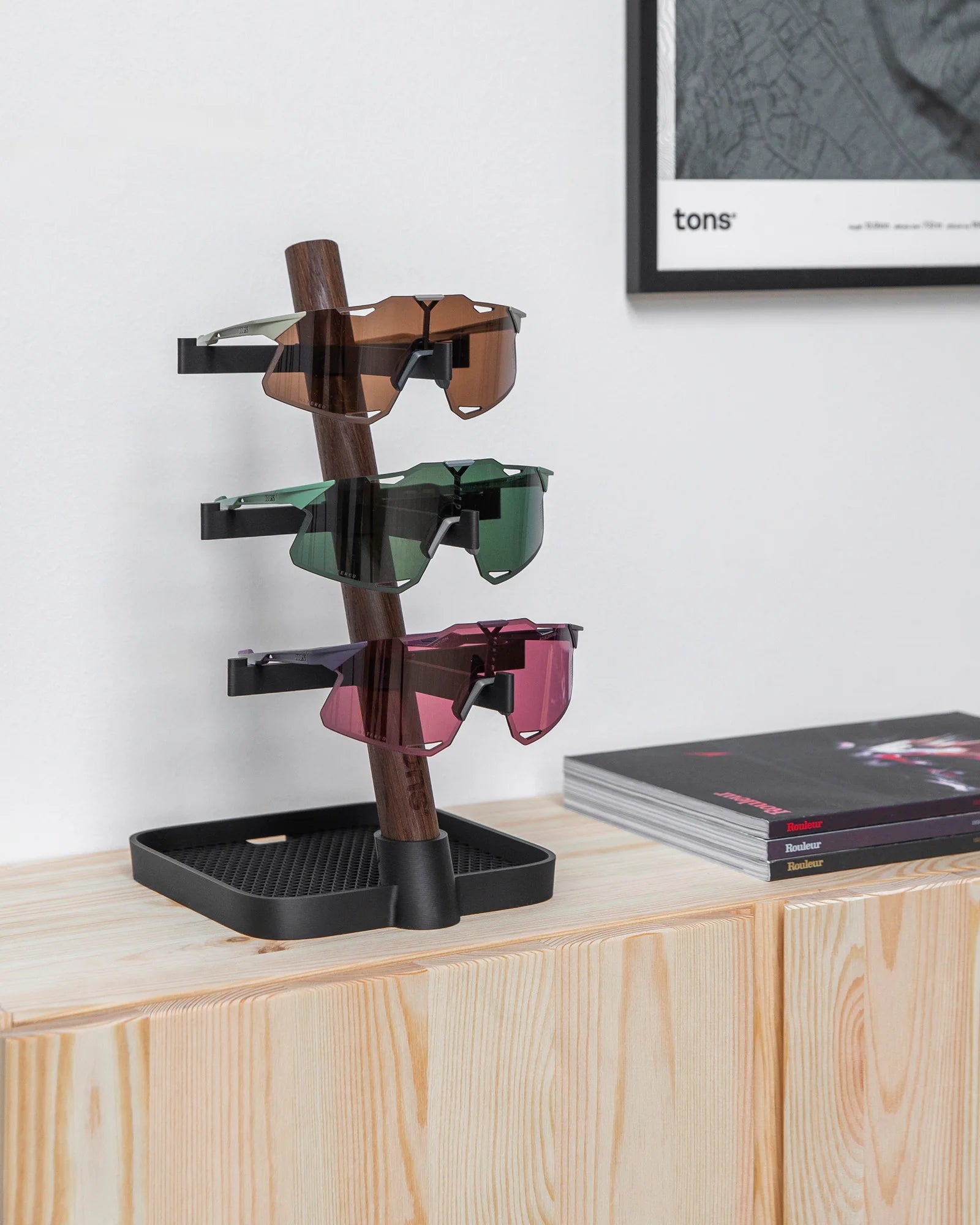 TONS デスクオーガナイザー サングラスラック + チャージャートレイ｜北欧デザイン | CYCLISM
