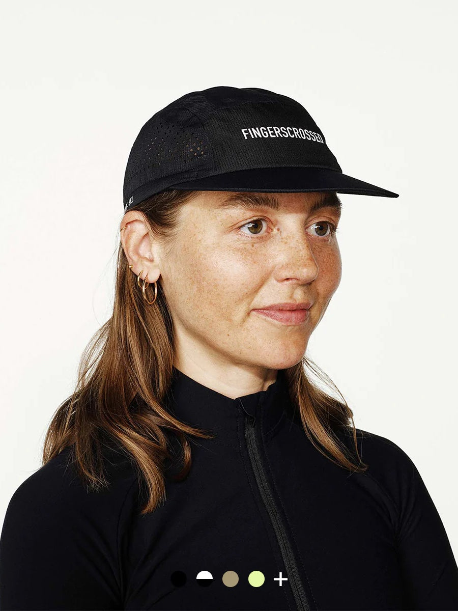春夏シーズン必見！FINGERSCROSSED 超軽量キャップ Black | アウトドア活動に最適 | CYCLISM