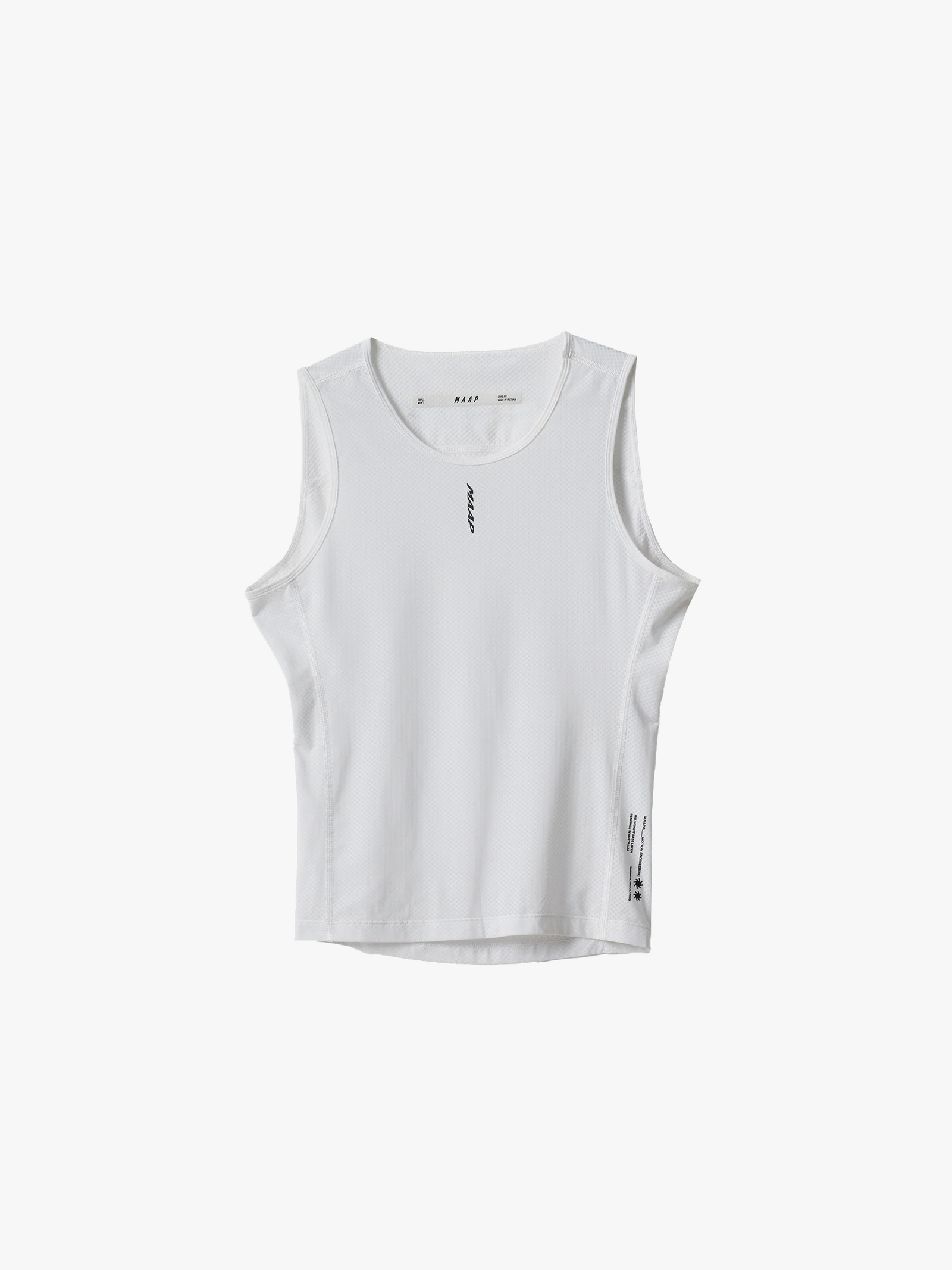 MAAP Team Midweight Base Layer White｜春秋向けミッドウェイト メッシュ ベースレイヤー｜CYCLISM