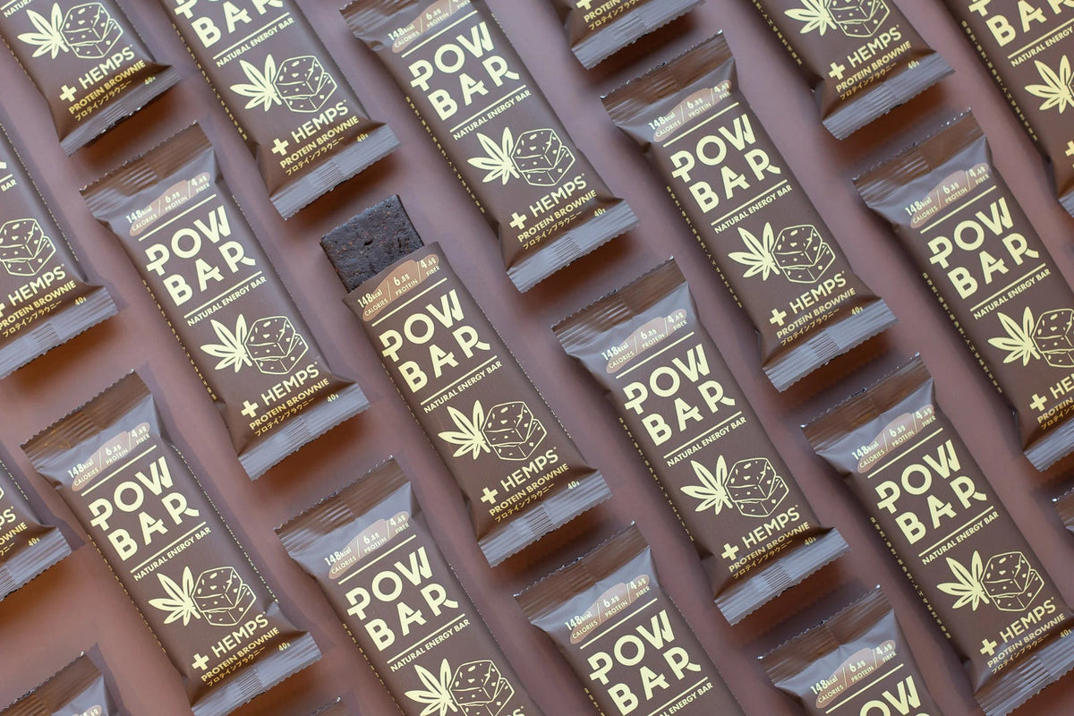 POW BAR プロテインブラウニー｜エネジーバー｜植物性6.8gたんぱく質入り｜グルテンフリー｜CYCLISM
