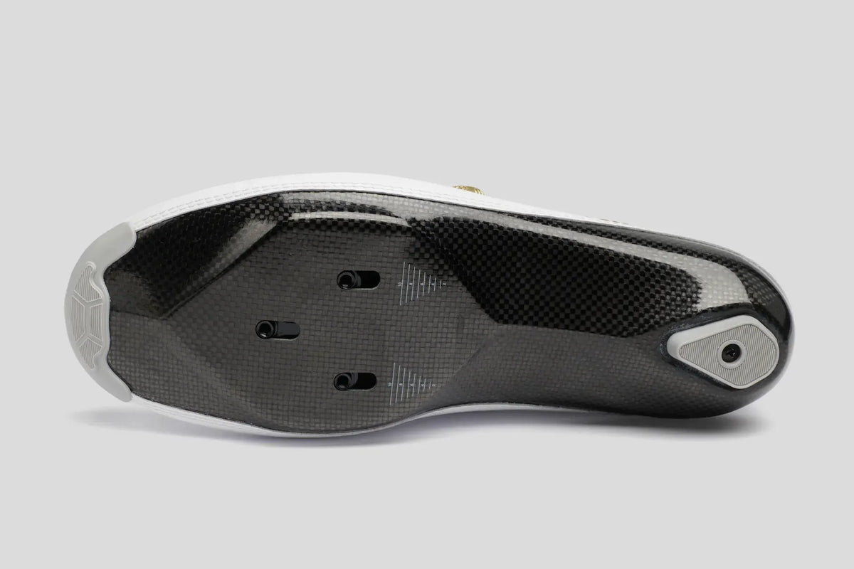 Nimbl ULTIMATE EXCEED White & Gold サイクルロードシューズ | CYCLISM