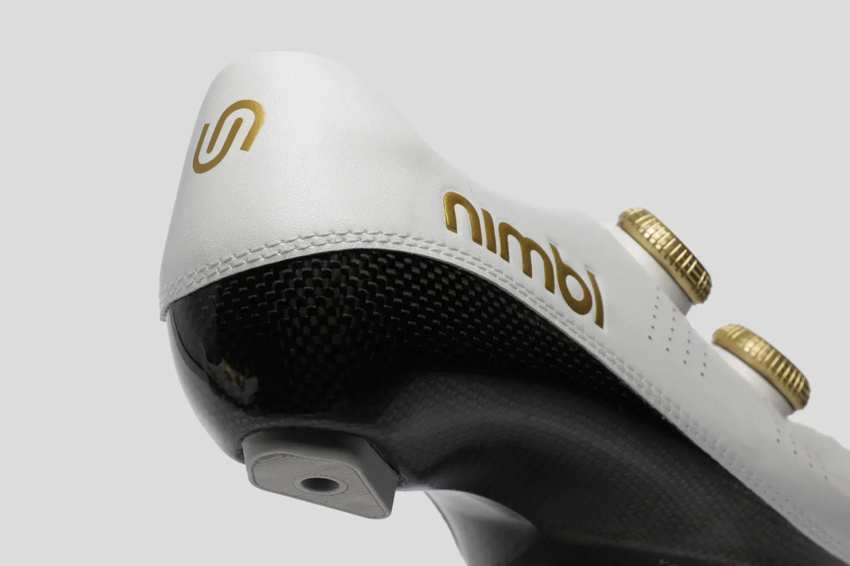 Nimbl ULTIMATE EXCEED White & Gold サイクルロードシューズ | CYCLISM
