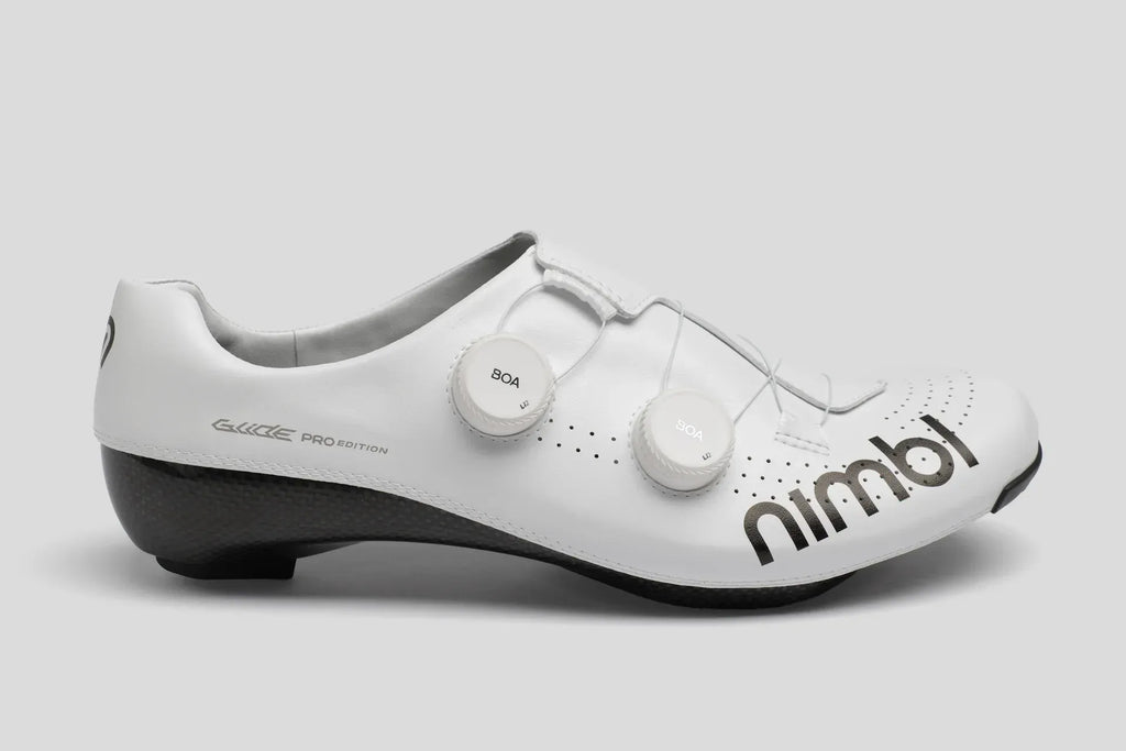 Nimbl ULTIMATE GLIDE Pro Edition White サイクリングシューズ | 高 Nimbl ULTIMATE GLIDE Pro Edition White サイクリングシューズ | 高