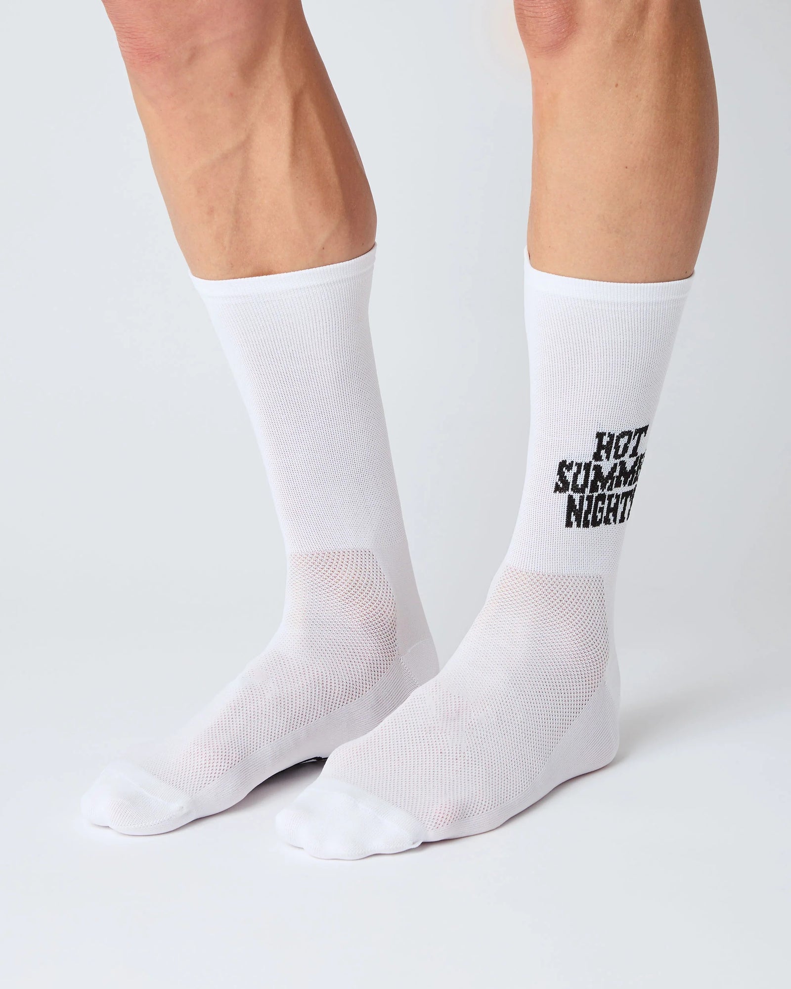 FINGERSCROSSED サイクルソックス #CLASSIC HOT SUMMER NIGHTS ホワイト｜夏限定｜CYCLISM