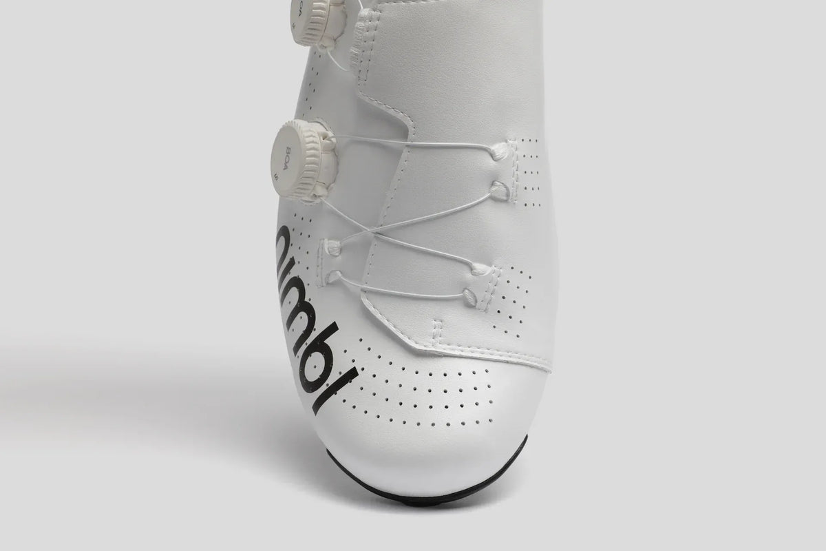 Nimbl ULTIMATE GLIDE Pro Edition White サイクリングシューズ | 高性能・軽量 | CYCLISM