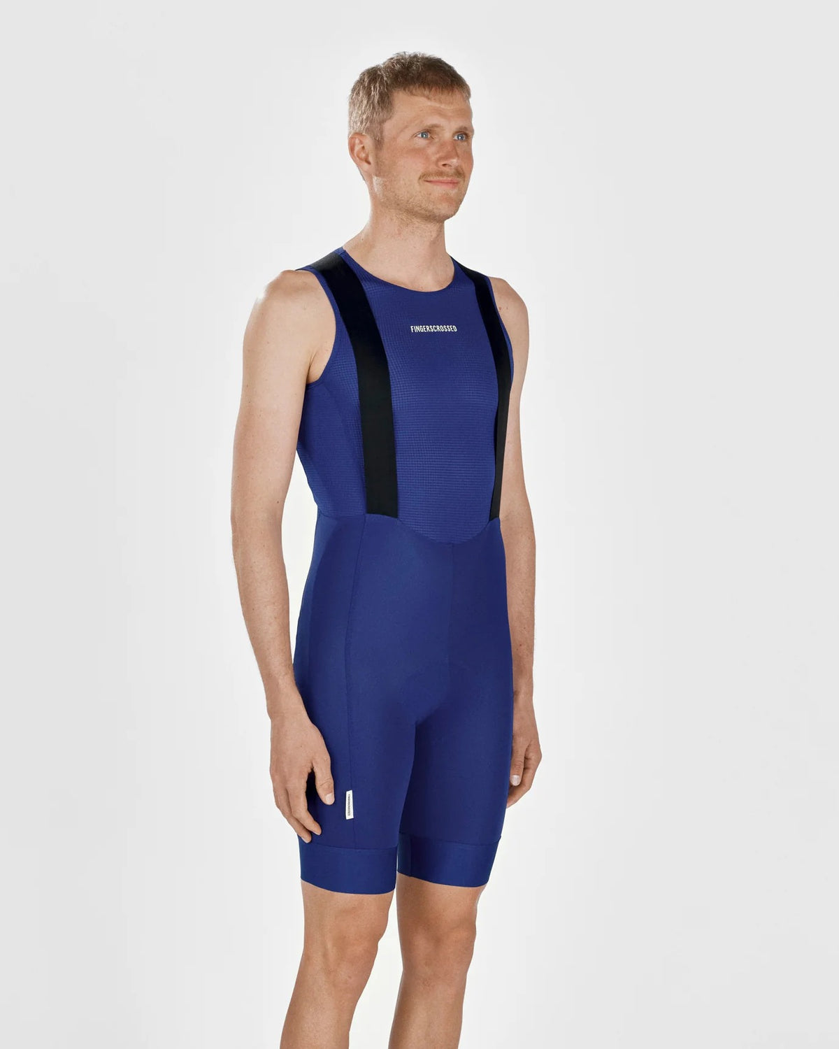 FINGERSCROSSED メンズ サイクル ベースレイヤー｜Navy 速乾メッシュ｜CYCLISM