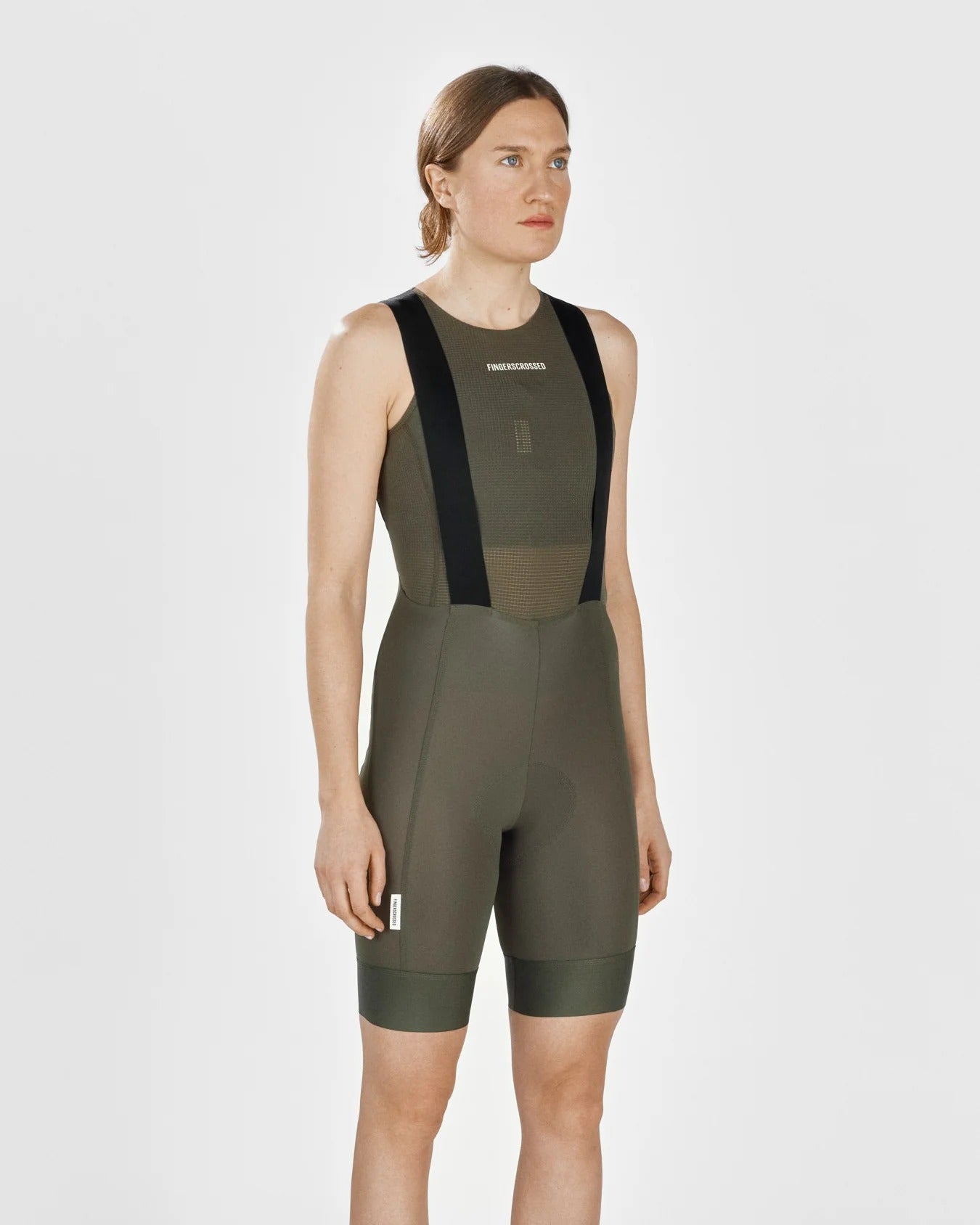 FINGERSCROSSED ウィメンズ サイクル ベースレイヤー｜Olive 速乾メッシュ｜CYCLISM
