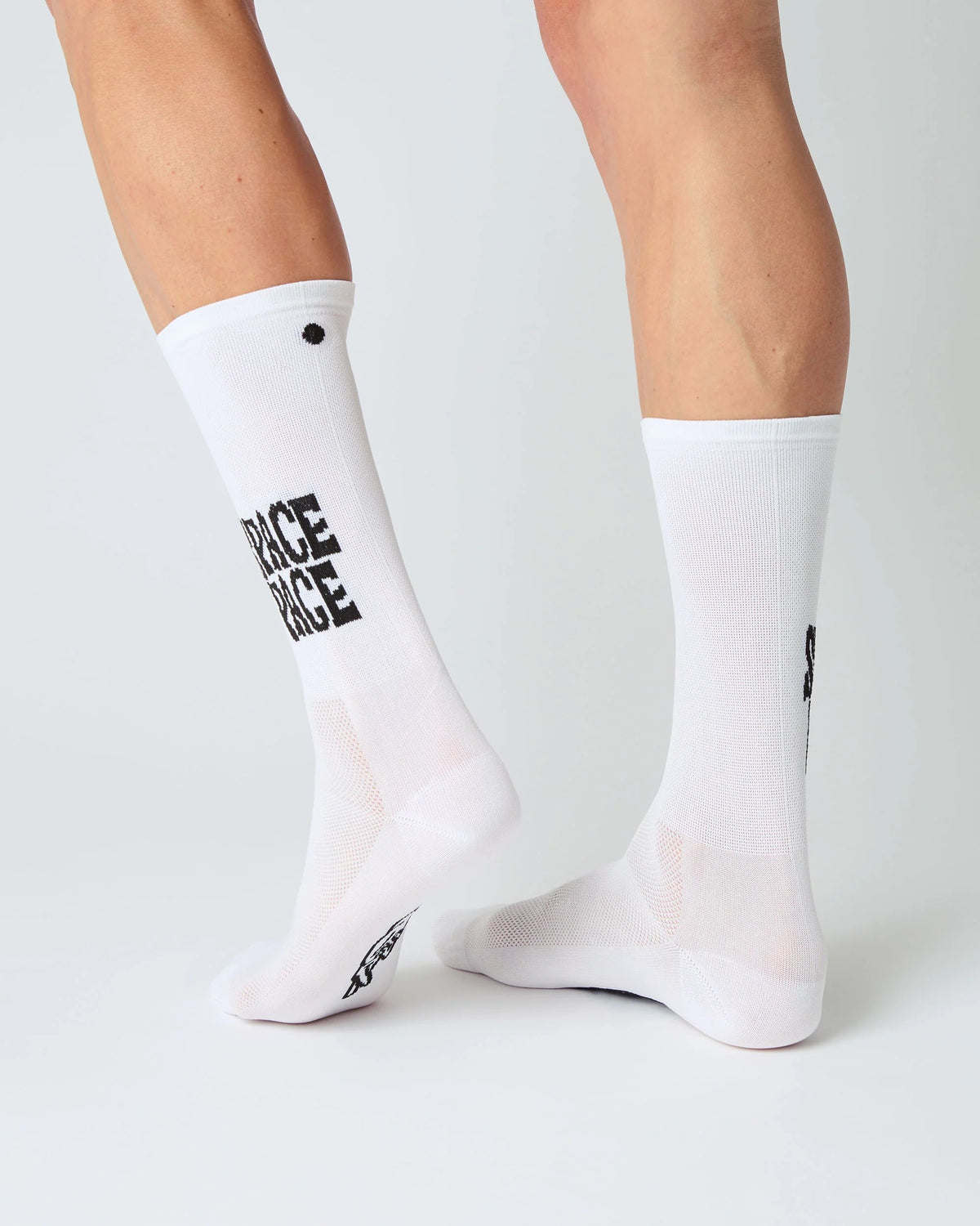 FINGERSCROSSED サイクルソックス #CLASSIC TRIP SPACE PACE ホワイト｜夏限定｜CYCLISM