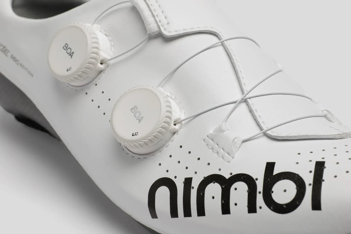 Nimbl ULTIMATE GLIDE Pro Edition White サイクリングシューズ | 高性能・軽量 | CYCLISM