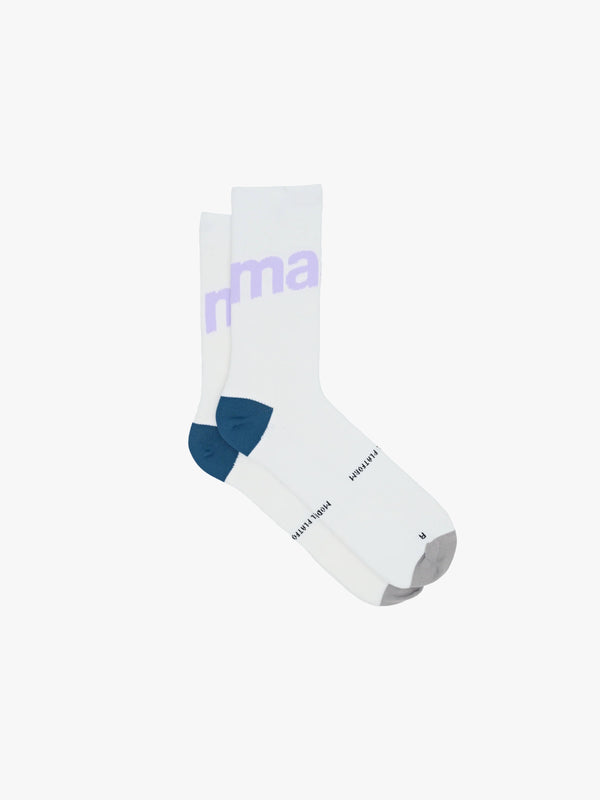 MAAP Training Sock White/Purple｜吸湿速乾 抗菌 6インチ サイクルソックス｜CYCLISM