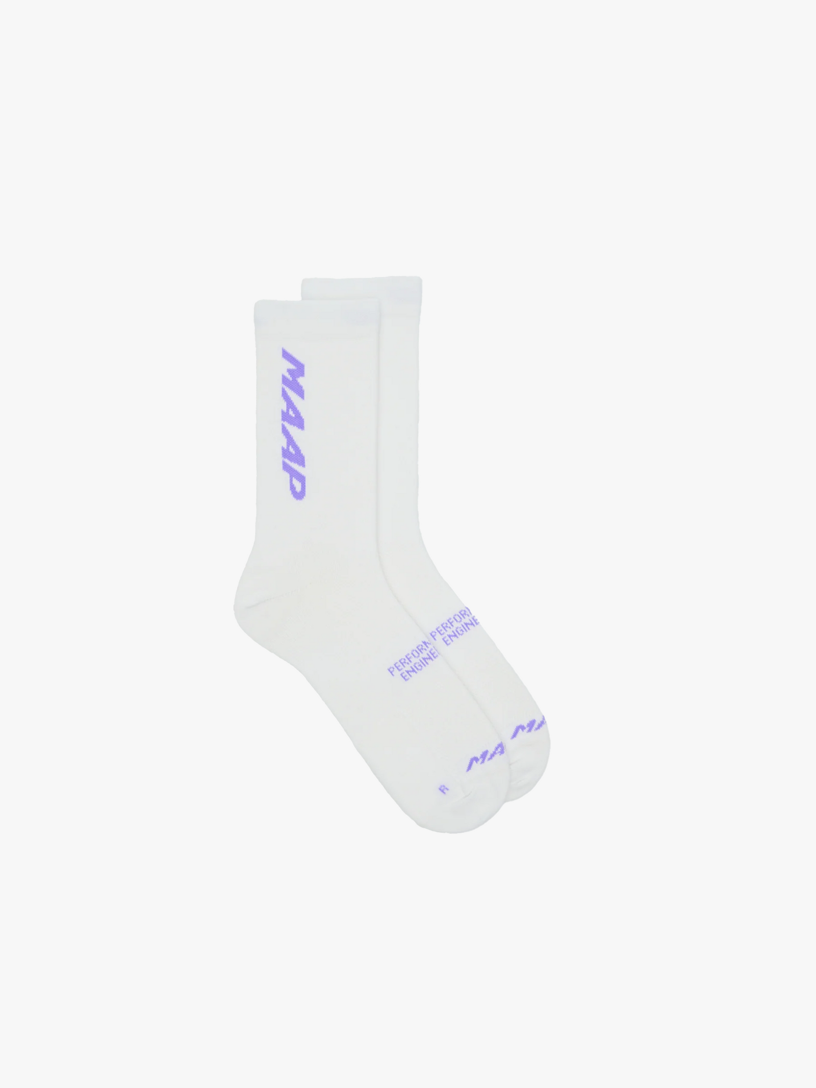 MAAP Emerge Sock White/Purple｜Q-Skin抗菌・通気・速乾 6インチ サイクルソックス｜CYCLISM