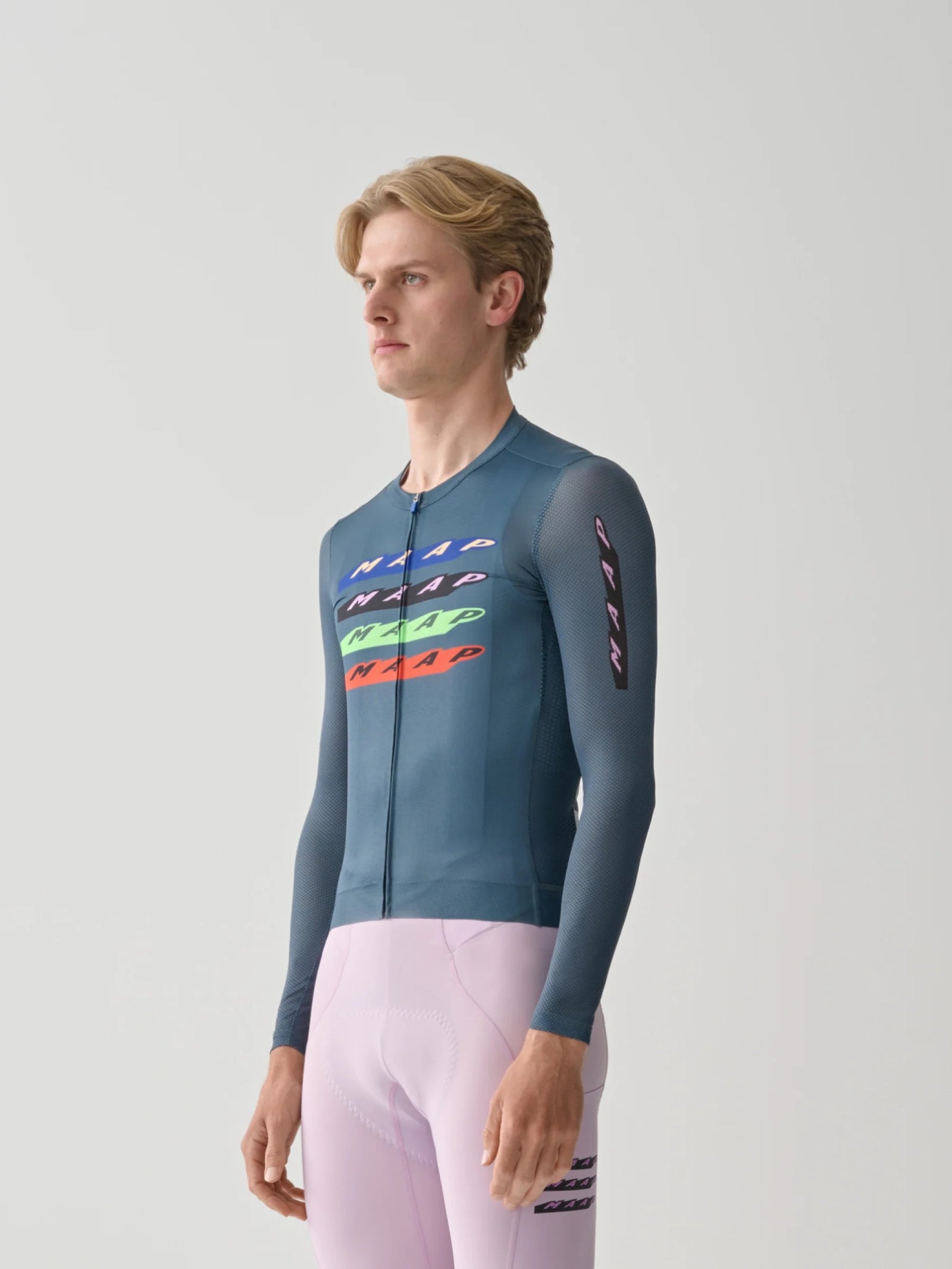 MAAP Evade X Pro Air LS 3.0 長袖サイクルジャージ〈Uniform Blue〉｜180g 超軽量｜CYCLISM