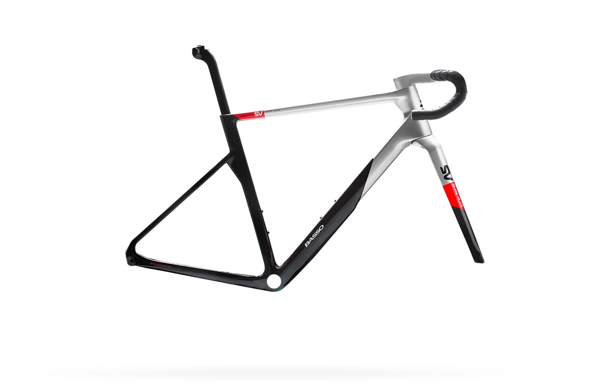 バッソ SVフレームセット Rosso Vivo | Sempre Veloce | 100%メイド・イン・イタリー | CYCLISM
