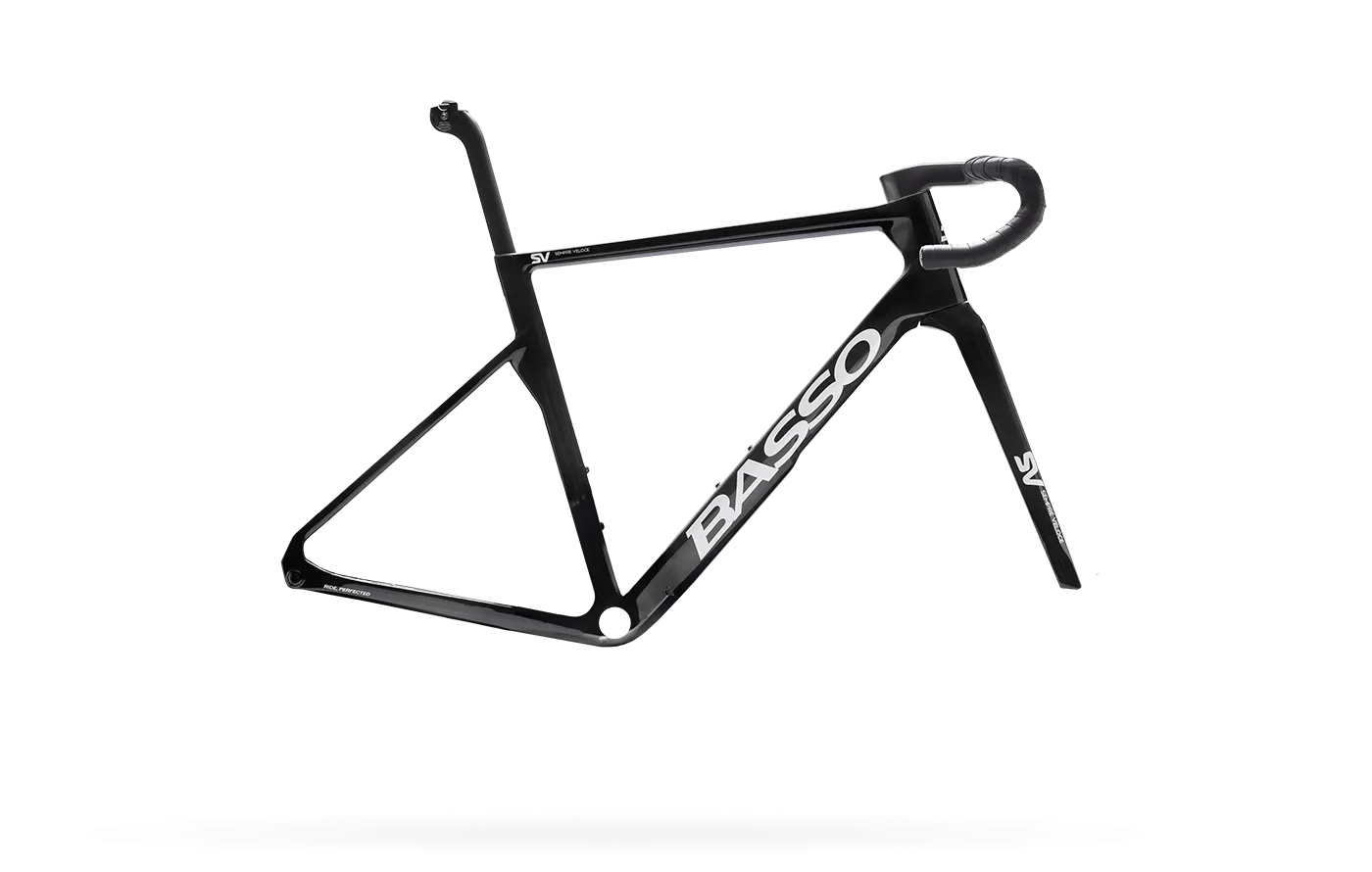 バッソ SVフレームセット Pure Black | Sempre Veloce | 100%メイド・イン・イタリー | CYCLISM