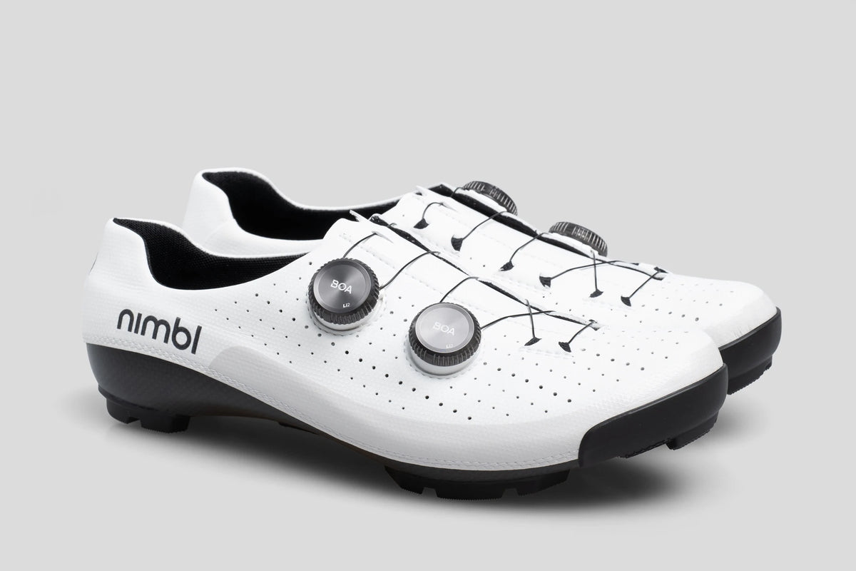 Nimbl URANO White・Black (ホワイト&ブラック)｜グラベル向けサイクリングシューズ｜CYCLISM