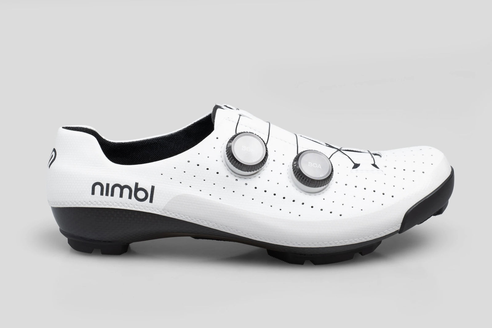 Nimbl URANO White・Black (ホワイト&ブラック)｜グラベル向けサイクリングシューズ｜CYCLISM