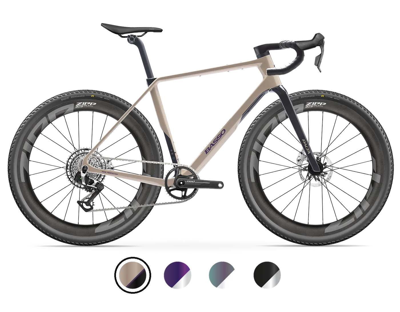 バッソ (Basso) Palta III SRAM RED XPLR AXS Purple Dust グラベルバイク完成車 | CYCLISM